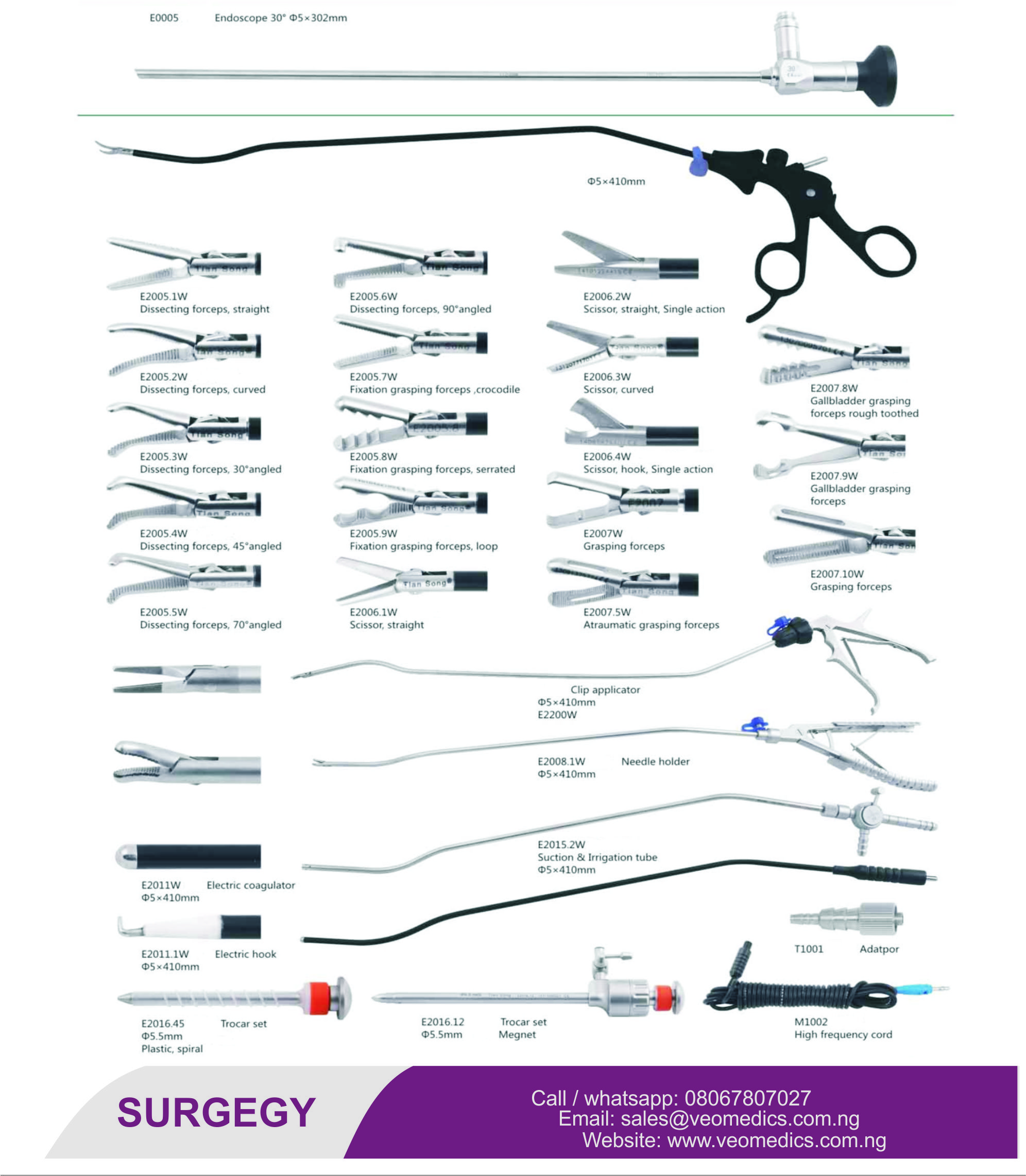 SINGLE PORT LAPAROSCOPY INSTRUMENTS (CURVED)